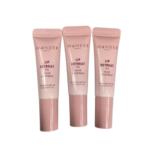 Wander Beauty Lip Retreat Oil Huile Oasis Glow 0.16 Fl Oz Set Of 3 Lipcare New - Picture 1 of 3
